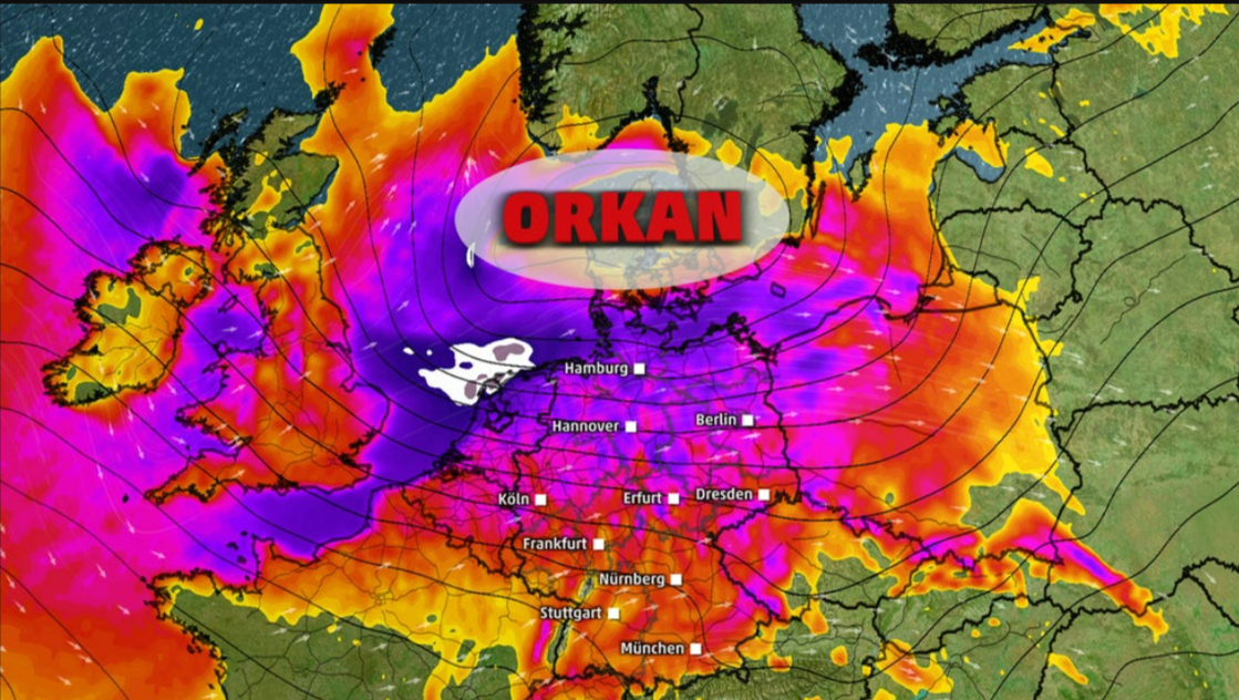 Orkanwarnung! Doppel-Sturm kommt auf Deutschland zu - erneut schwere Unwetter erwartet